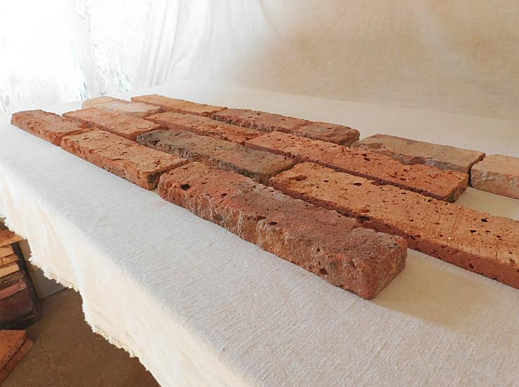 Bild 3: Antik Riemchen Alte Mauer Ziegel Klinker Wand orig shabby used