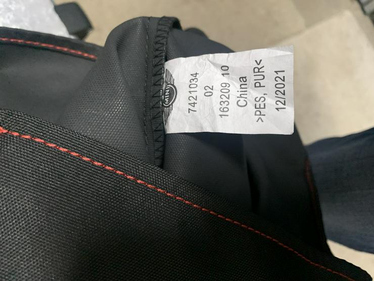 BMW Mini Windschotttasche / Beutel für MiNI F57 R57 EtNr. 74211034 12/21