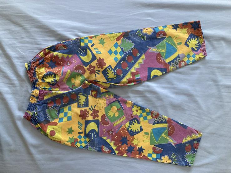 Bild 5: NEUWERTIG Hose bunt Gr. 110 Karneval Flower Power