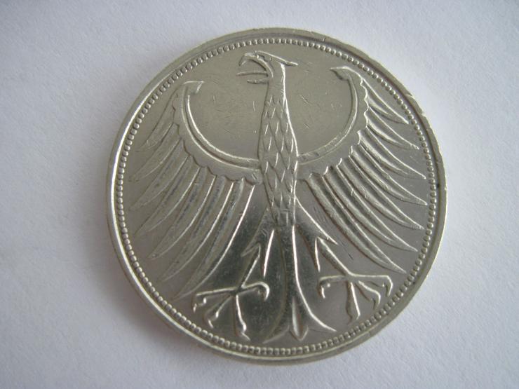 Bild 2: Deutschland 5 DM 1964 F Silberadler sehr schöne Erhaltung