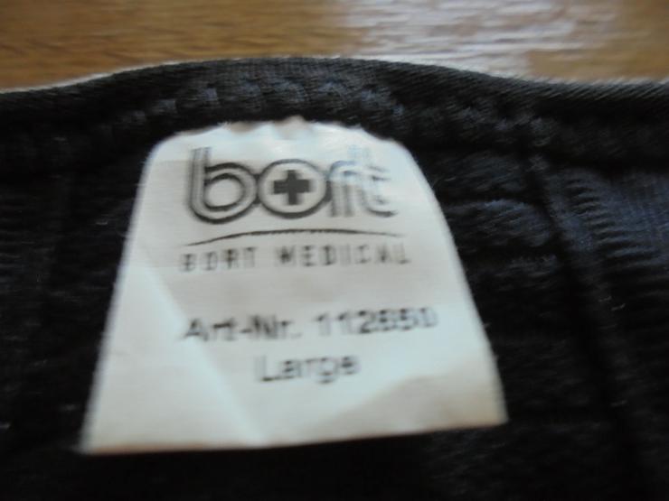 Bild 2: Bort Medical Rückenbandage, Rückenstützgürtel schwarz Gr. L  Klettverschluss