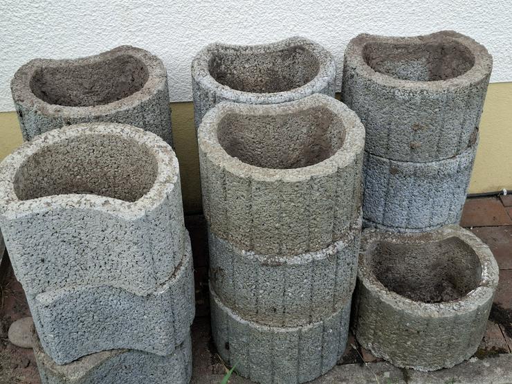 16 Betonpflanzschalen