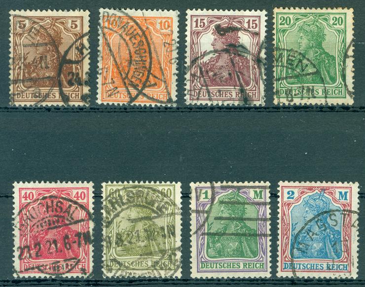 Deutsches Reich gestempelt aus Nr. 140-152, genau wie auf den Bildern zu sehen
