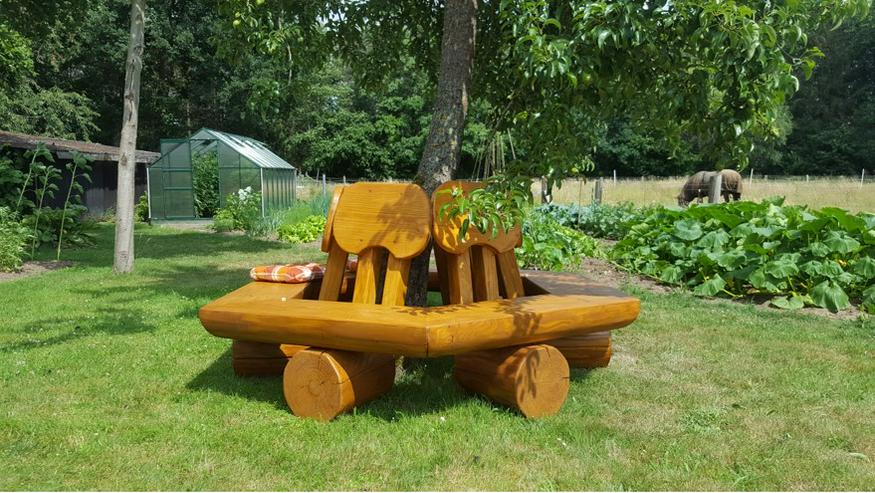 Bild 17: Gartenbank mit Gravur. Hochzeitsgeschenk. Krongartmöbel.