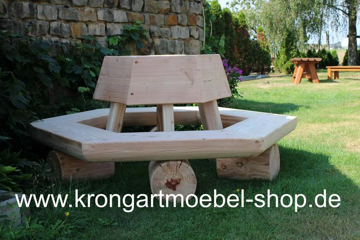 Bild 18: Gartenbank mit Gravur. Hochzeitsgeschenk. Krongartmöbel.