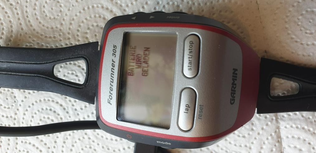Bild 2: Garmin Forerunner 305 mit allem Zubehör Funktionsbereit