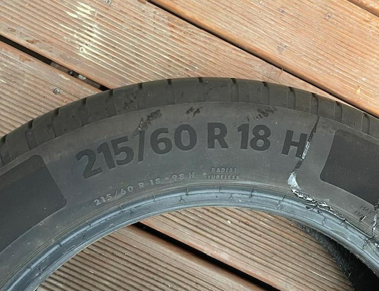 Bild 2: 4 Sommerreifen 215/60 R18H - Continental - so gut wie NEU