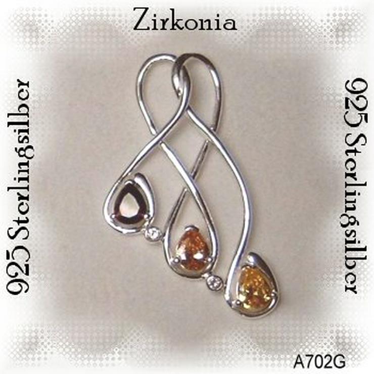 Schmuckanhängr, 925 silber mit Zirkoniaeinfassungen