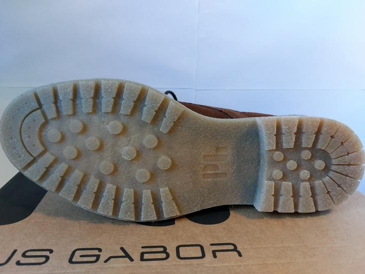 Bild 7: GABOR Stiefelette – NEU - ungetragen - Veloursleder braun - Gr. 43