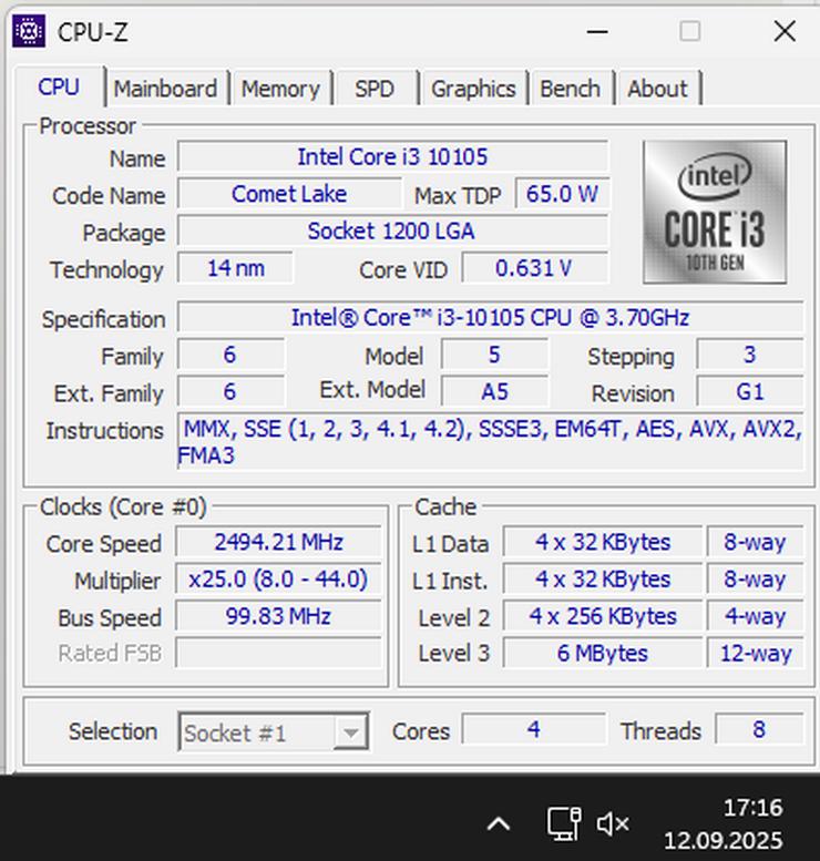 Bild 2: ⭐ Intel Core I3-10105 ⭐ 4C / 8T - UHD630 - LGA1200 - TRAY
