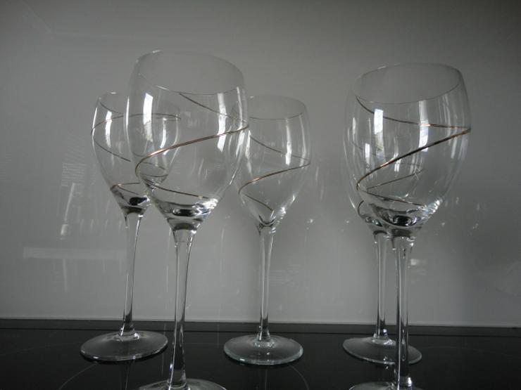 Bild 2: LEONARDO Strada Goldpirale Weißweingläser 10 Stück