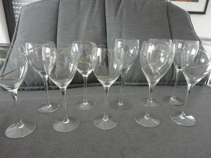 LEONARDO Strada Goldpirale Weißweingläser 10 Stück