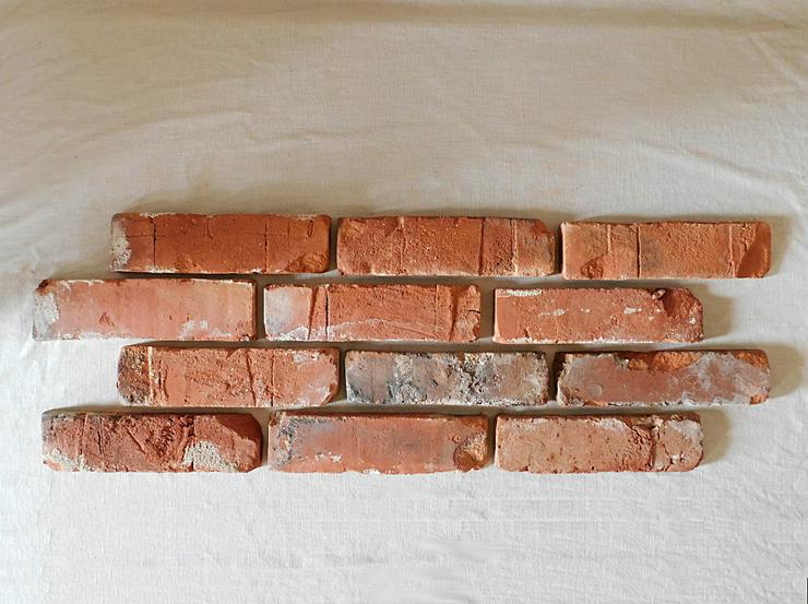 Antik Ziegel Riemchen Backstein Verblender Wand Gestaltung Interieur Design Klinker Landhaus used look shabby chick - Fliesen & Stein - Bild 1