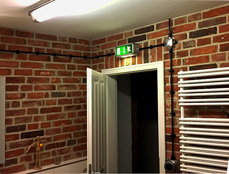 Bild 8: Antik Ziegel Riemchen Backstein Verblender Wand Gestaltung Interieur Design Klinker Landhaus used look shabby chick