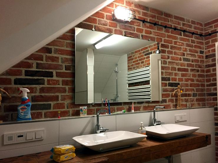 Bild 7: Antik Ziegel Riemchen Backstein Verblender Wand Gestaltung Interieur Design Klinker Landhaus used look shabby chick
