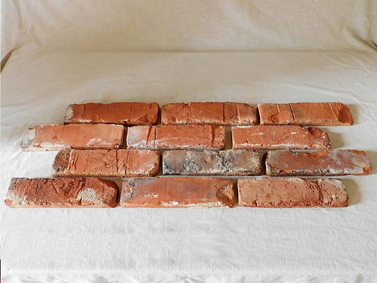 Bild 2: Antik Ziegel Riemchen Backstein Verblender Wand Gestaltung Interieur Design Klinker Landhaus used look shabby chick