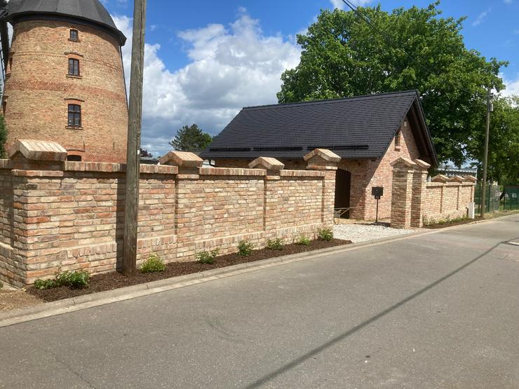 Bild 11: wasserstrich Ziegel Backstein Klinker Reichsformat Garten Gestaltung Ruinen mauer historisch Baustoff 