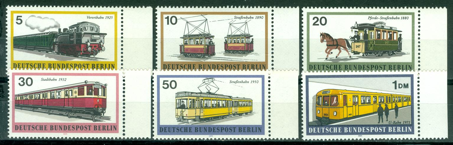 Berlin postfrisch Nr. 379-84 ohne Falz oder Falzrückstände.  