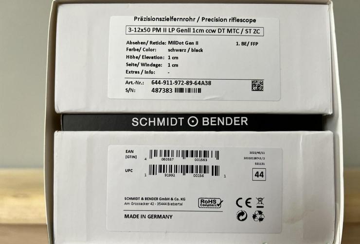 Bild 5: Zielfernrohr Schmidt Bender PMII 3-12x50 