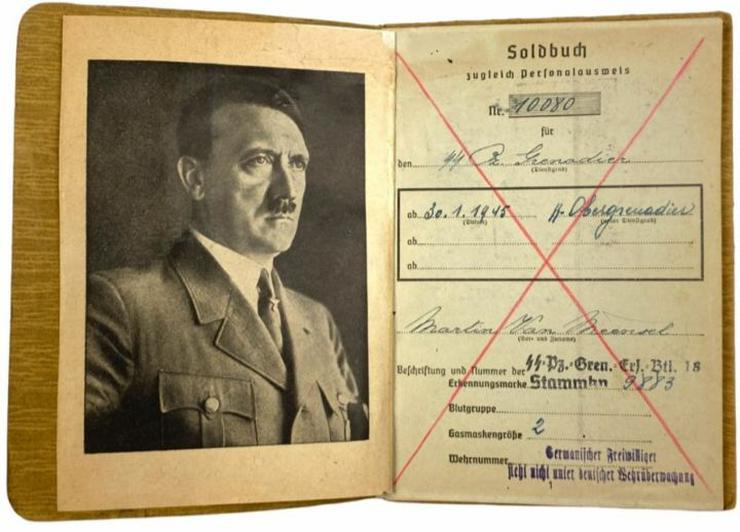 Bild 4: Soldbuch SS Legion Flandern aus Wk2