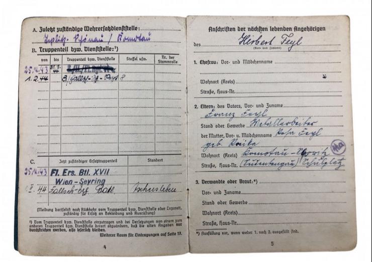 Bild 6: Soldbuch Fallschirmjager aus Wk2 