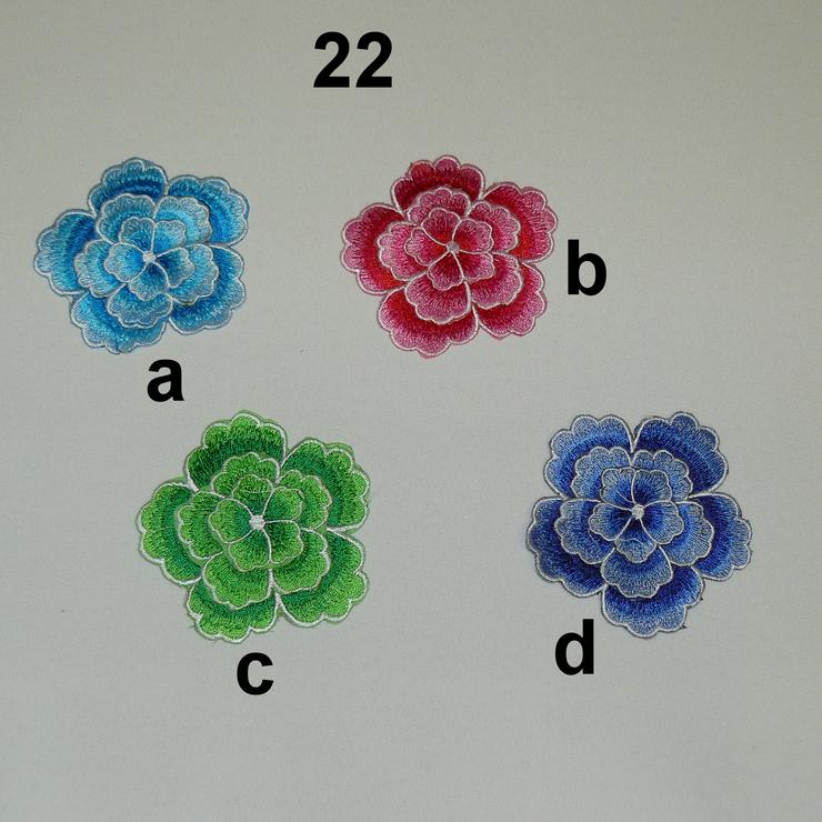 Patches Patch Blümchen Blumen 3D Optik 2 Designs NEUWARE
