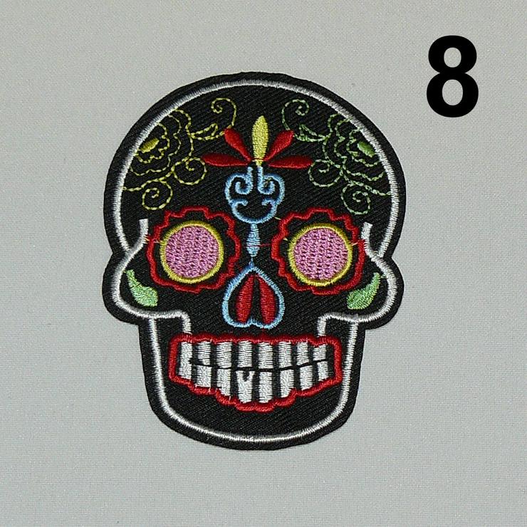 Bild 4: Patch Biker Skull 16 Designs Aufbügler Aufnäher NEUWARE ab 3€