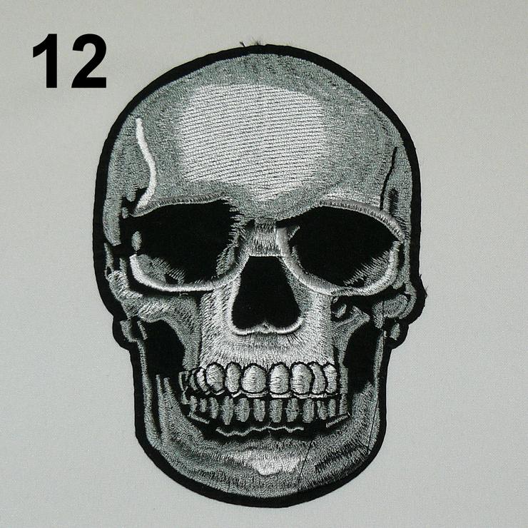 Bild 7: Patch Biker Skull 16 Designs Aufbügler Aufnäher NEUWARE ab 3€