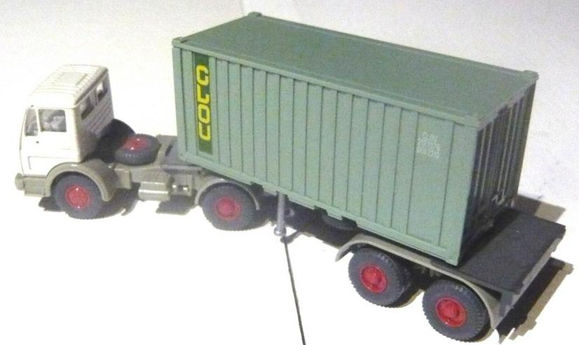 Bild 3: Wiking alt 1:87 Mercedes Sattelzug Container Auflieger Clou sehr gut