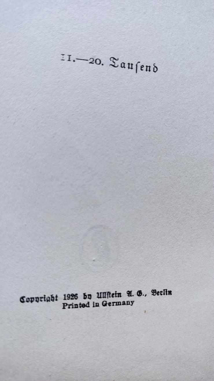 Bild 3: Antiquarisches Buch "Feme" von Vicki Baum , Ausgabe 1926 !