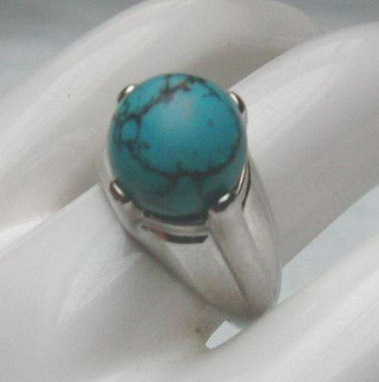 Bild 6: Ring, 925 Silber mit gefassten Türkisstein