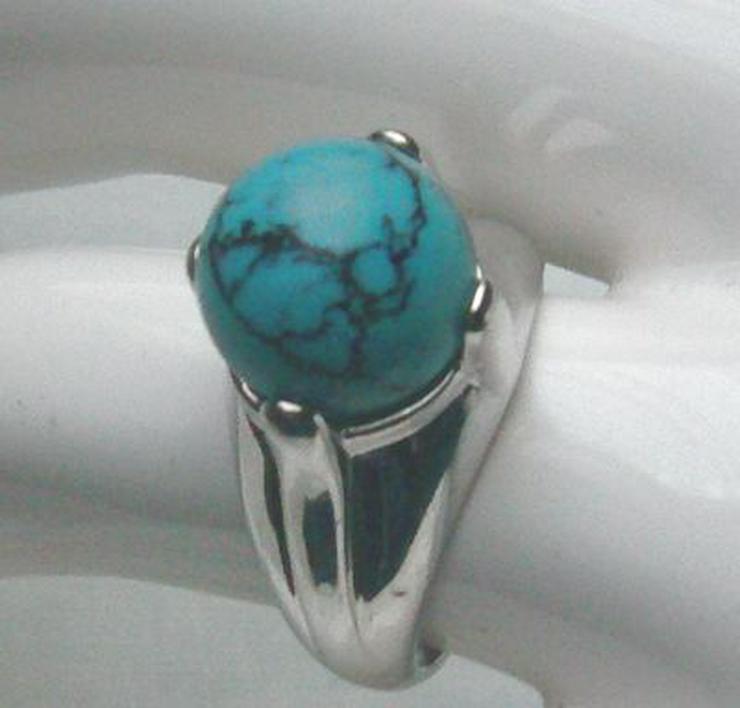Bild 3: Ring, 925 Silber mit gefassten Türkisstein