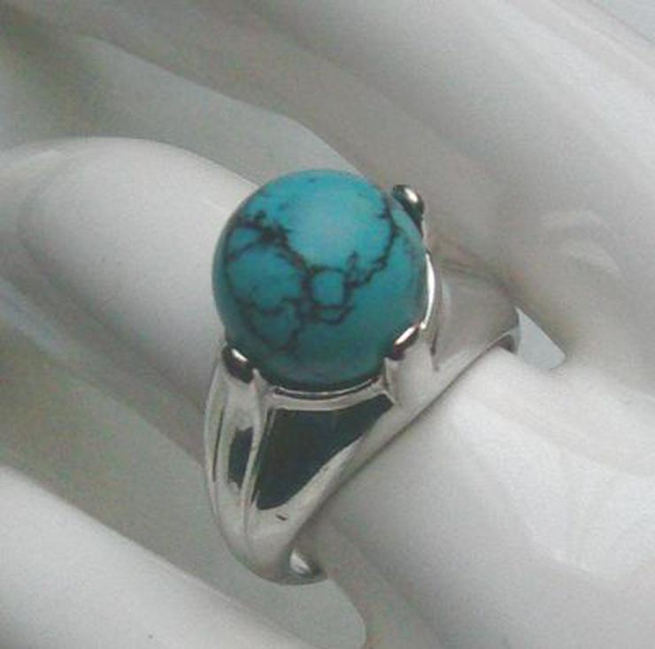 Bild 2: Ring, 925 Silber mit gefassten Türkisstein