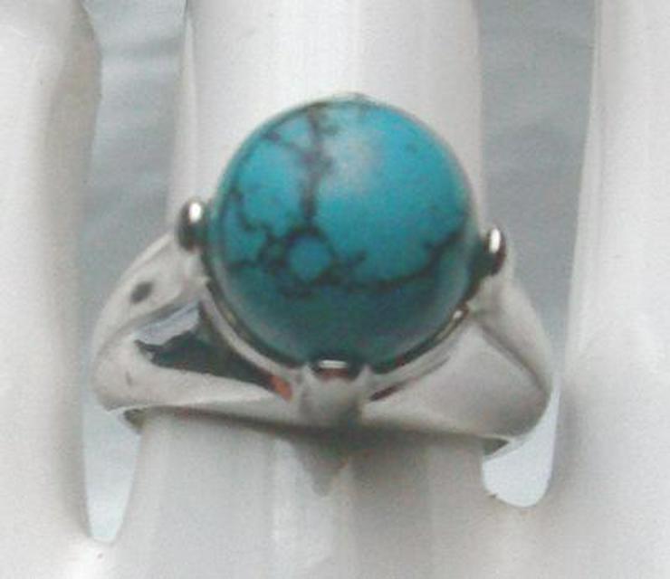 Bild 5: Ring, 925 Silber mit gefassten Türkisstein
