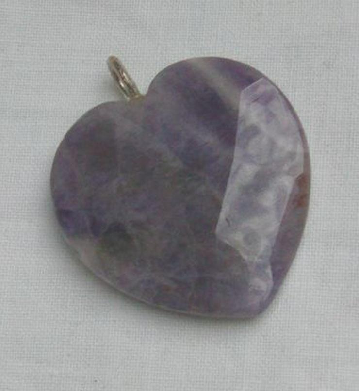 Bild 3: Herzanhänger, 925 Silbr, Amethyst