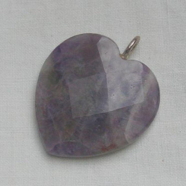 Bild 4: Herzanhänger, 925 Silbr, Amethyst