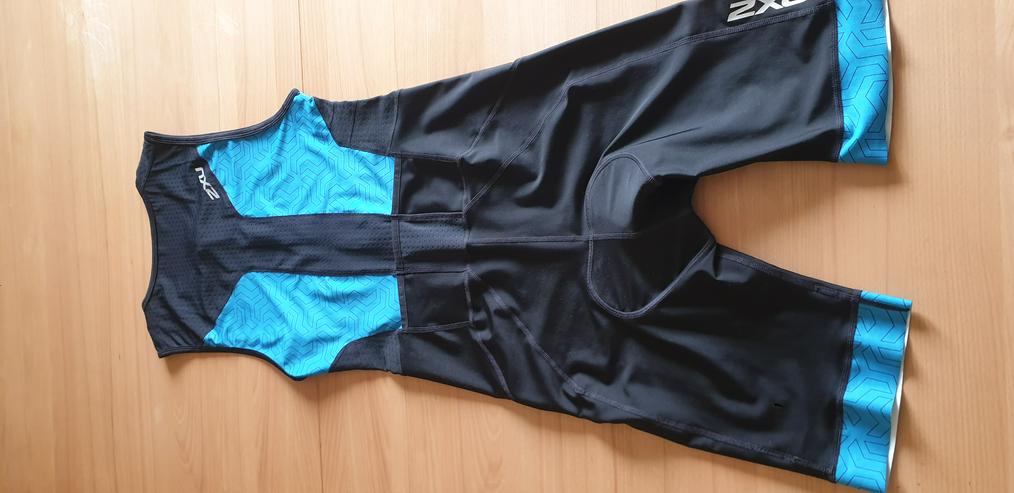 Bild 2: Trisuit Herren von 2XU Größe XL Kompression Blau / Schwarz
