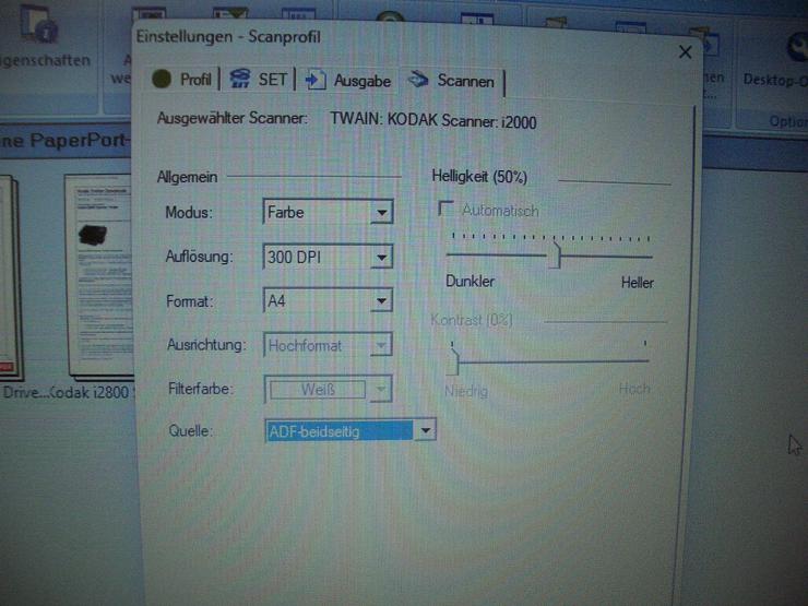 Bild 7: Kodak i2800 Duplex Bild High Speed Dokumentenscanner Win 11