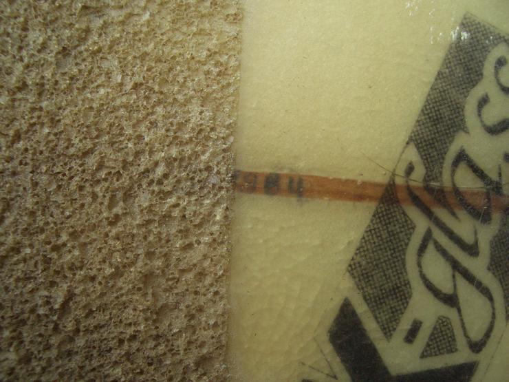 Bild 10: Vintage Deko custommade Surfbrett „WHITEWATER“ aus Hawaii 2,45 Meter Clark Foam Fieberglass.