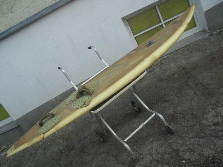Bild 8: Vintage Deko custommade Surfbrett „WHITEWATER“ aus Hawaii 2,45 Meter Clark Foam Fieberglass.