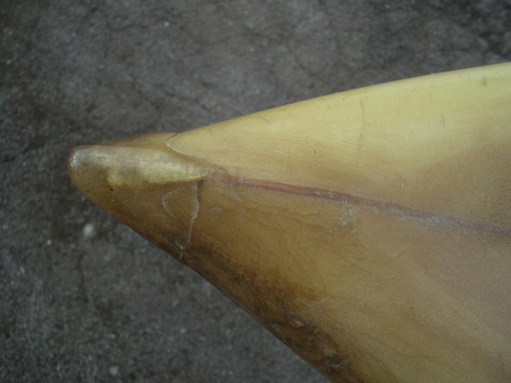 Bild 13: Vintage Deko custommade Surfbrett „WHITEWATER“ aus Hawaii 2,45 Meter Clark Foam Fieberglass.