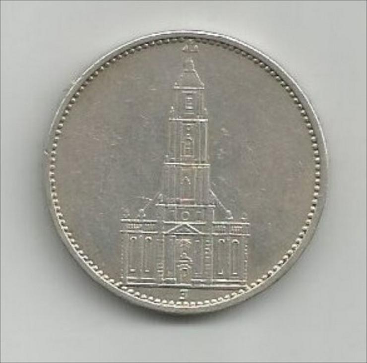 5 Reichsmark 1934 "J" Kursmünze Deutsches Reich Silbermünze