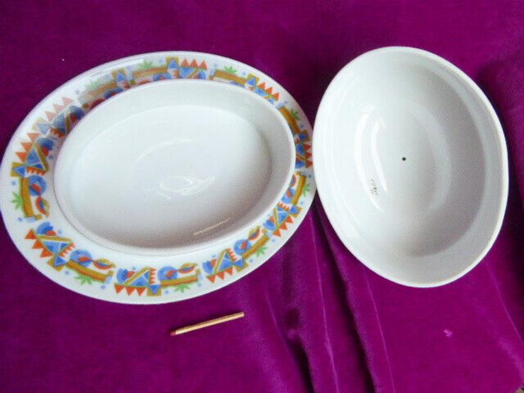 Bild 3: Art Déco Butterdose "Thun" Porzellan, Böhmen, Gold Dekor