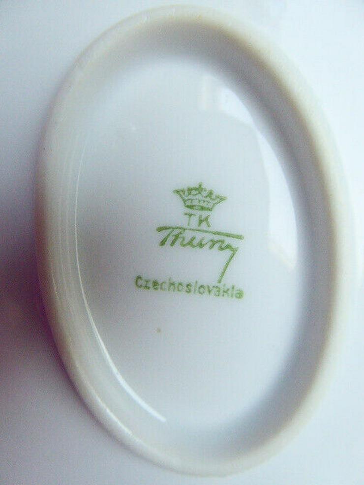 Bild 6: Art Déco Butterdose "Thun" Porzellan, Böhmen, Gold Dekor