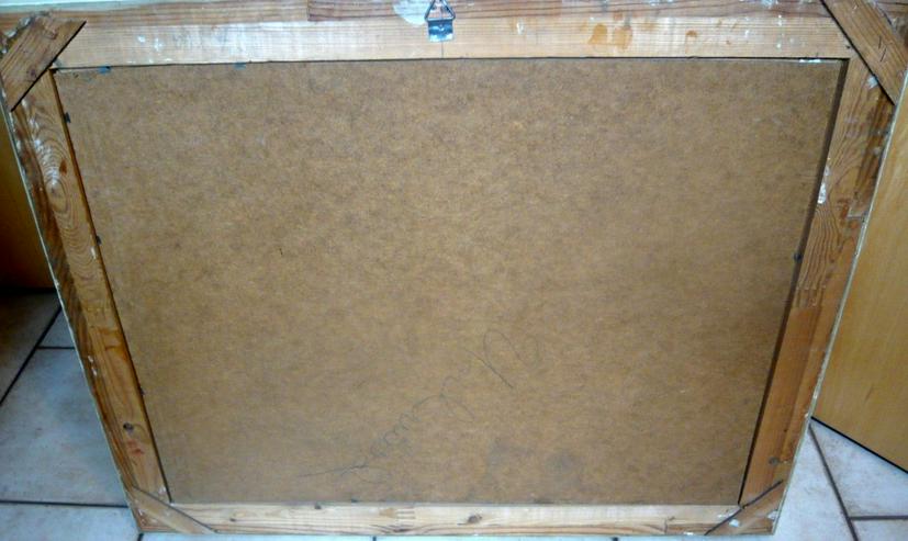 Bild 4: Großes Bild Ölgemälde "Herbst am Weiher" gerahmt signiert 1960