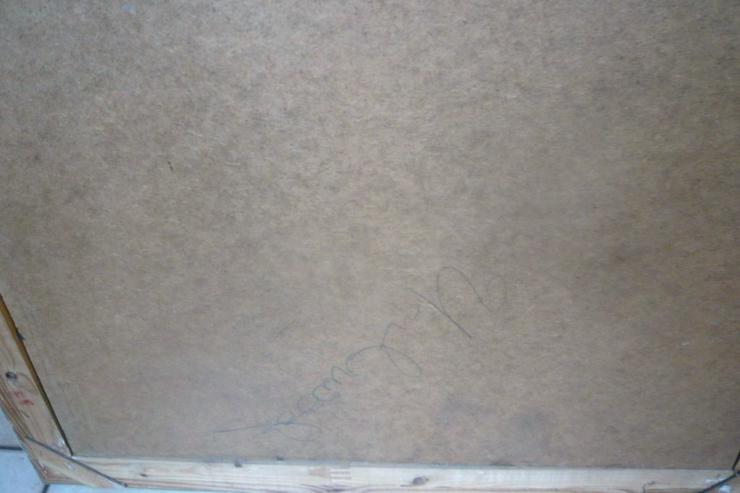 Bild 5: Großes Bild Ölgemälde "Herbst am Weiher" gerahmt signiert 1960