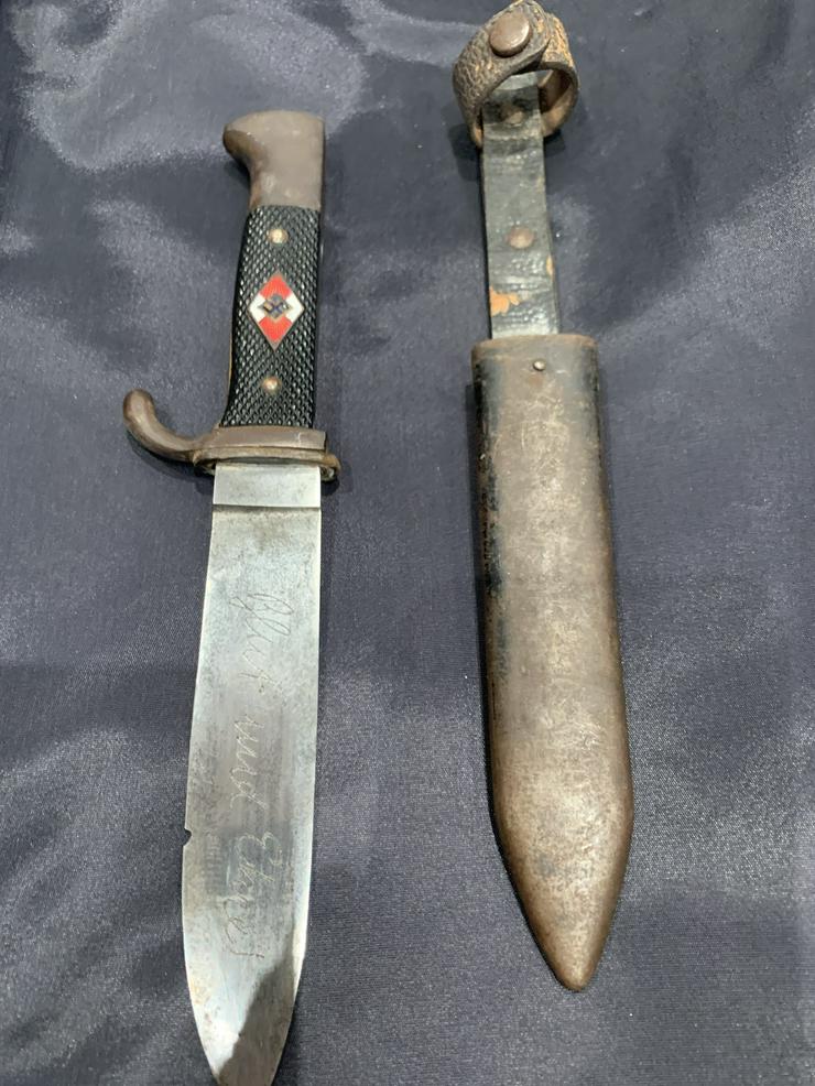 Original Fahrtenmesser HJ mit Devise Wk2