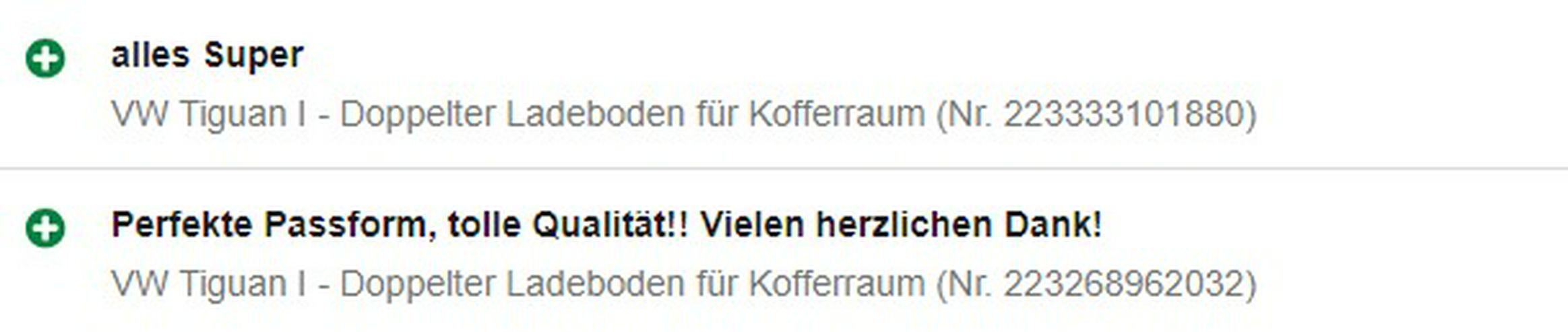 Bild 8: VW Tiguan I - Doppelter Ladeboden für Kofferraum