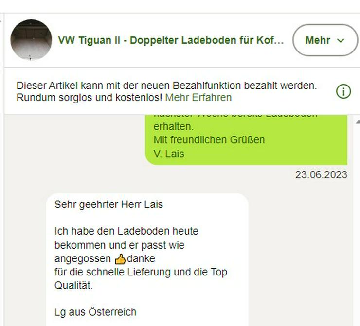 Bild 7: VW Tiguan II - Doppelter Ladeboden für Kofferraum
