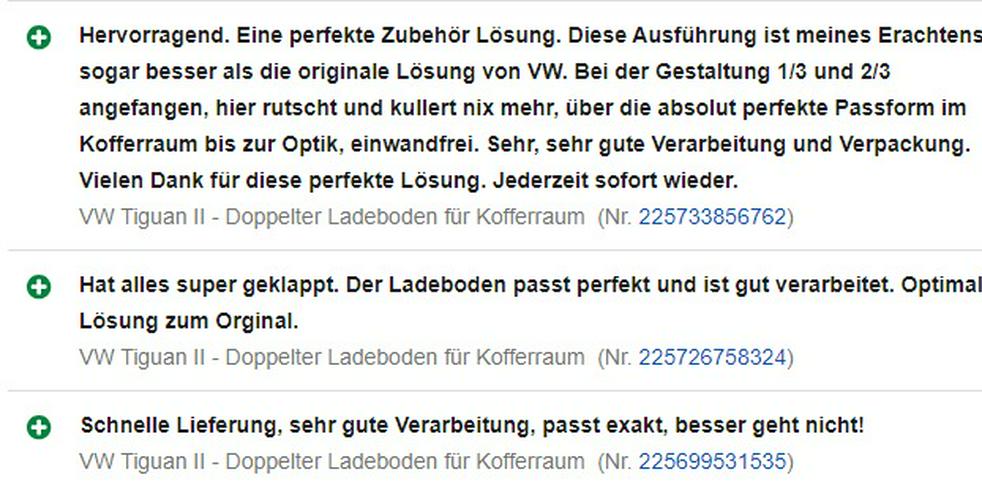 Bild 9: VW Tiguan II - Doppelter Ladeboden für Kofferraum